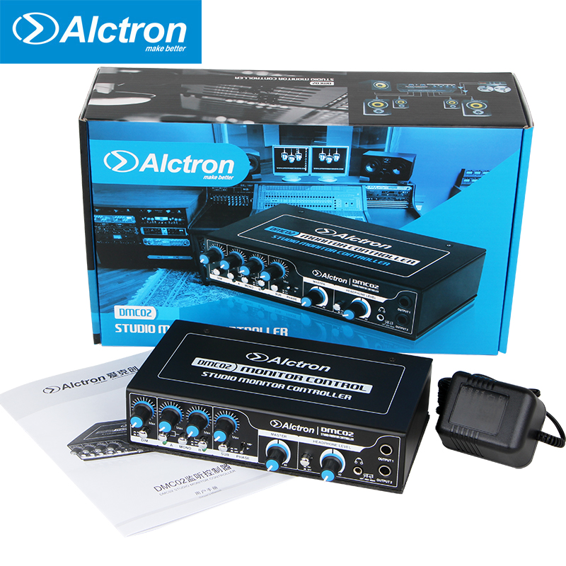 Alctron DMC02 전문 모니터 컨트롤러 녹음 용 스튜디오 믹싱 모니터 컨트롤러 스테레오 헤드셋
